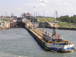 Leaving Panama Canal